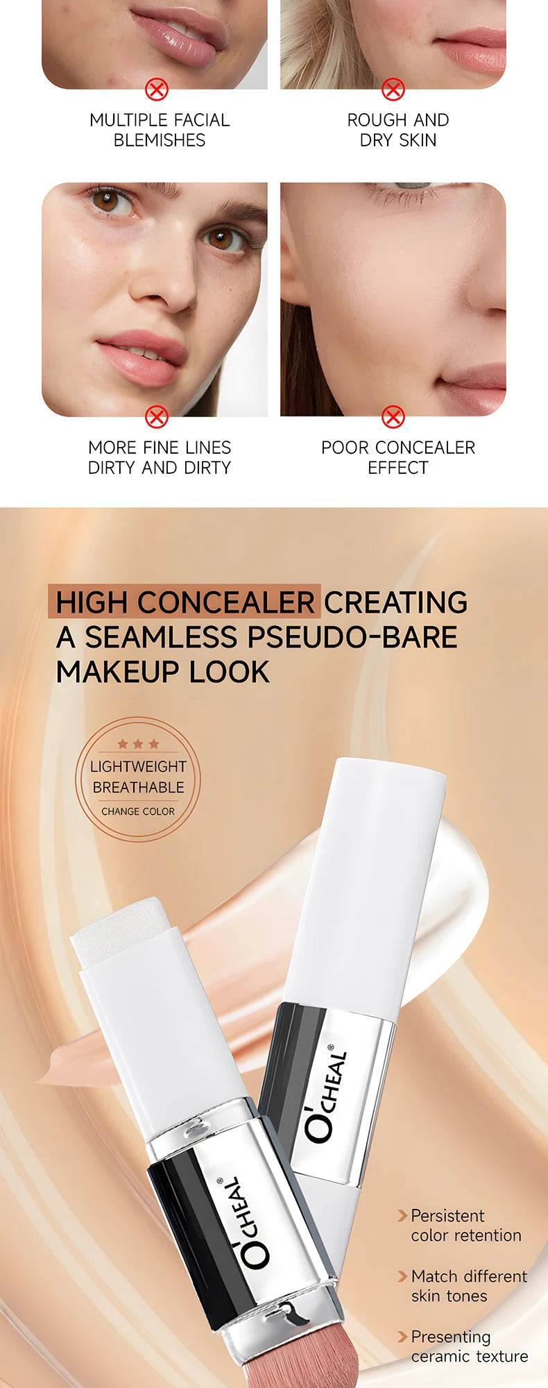 ritastic™ Seamless Blend Foundation Stick