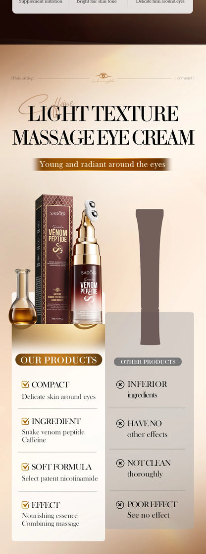 ritastic™ Fine Lines Caffeine Eye Cream with Massage Roller